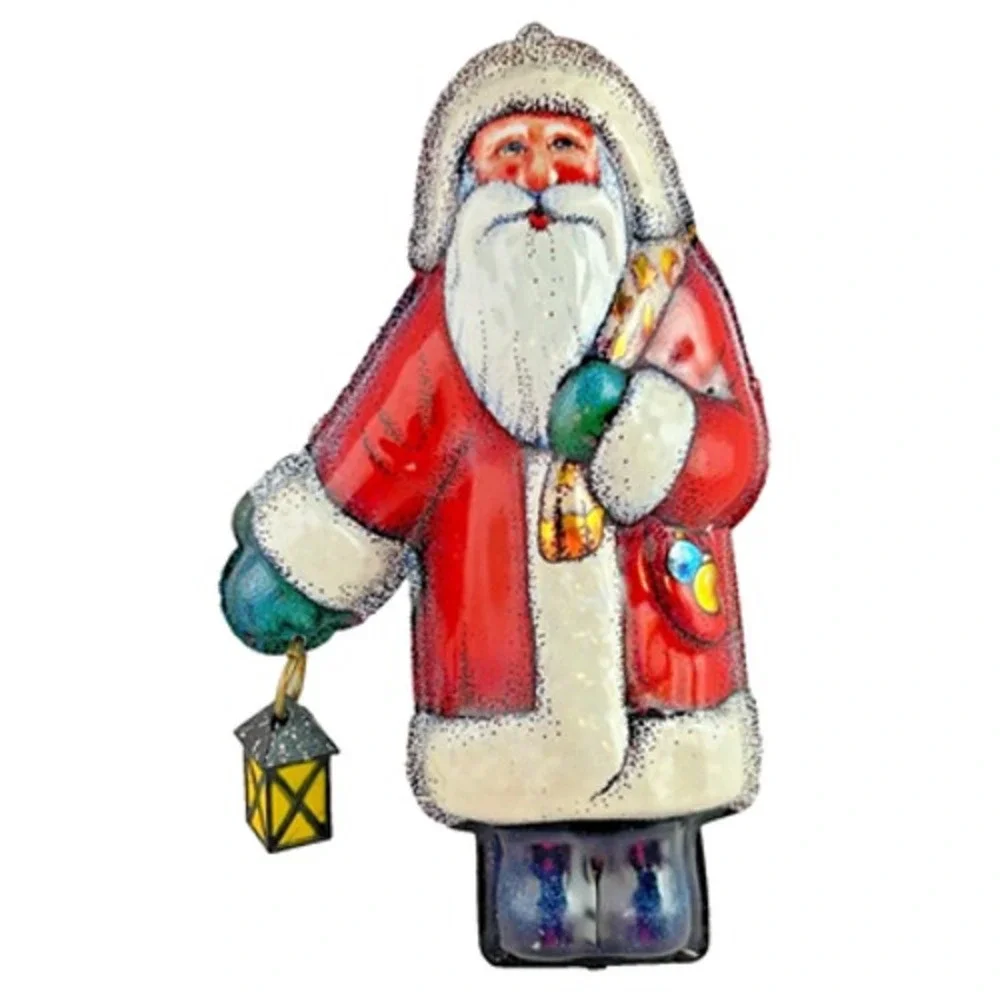 Vintage Hallmark ST. NICHOLAS 1981 Keepsake Ornament Tin Santa Made in Hong Kong